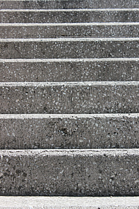 escaliers, ciment, béton