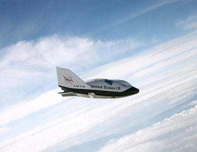 x-38, space vehicle, flight, clouds, crew return, flying, test mission