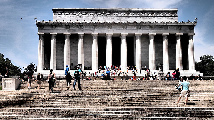 Lincoln memorial, Washington dc, zetel van de regering, gebouw