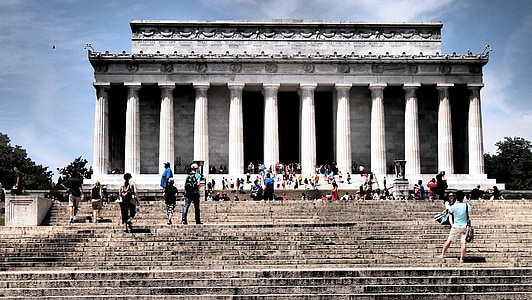 Lincoln memorial, Washington dc, sæde for regering, bygning