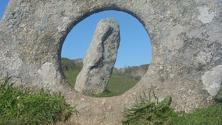 mannen-an-tol, baksteen, Cornwall, Zuid-klier, graniet, megalithformation, menhir