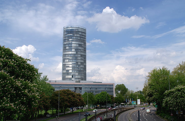 Turnul, străzi, trafic, City, Köln, districtul, clădire