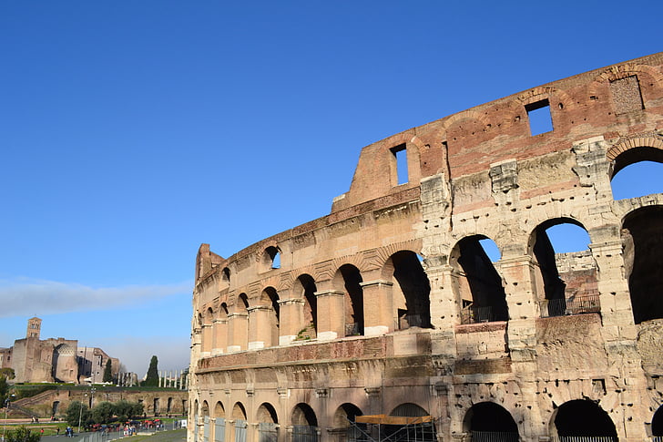 coliseum, italy, rome, arches