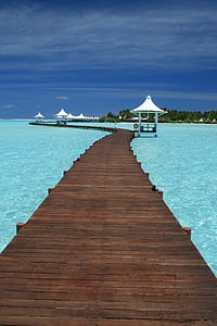 Maldives, voyage, océan Indien, océan, plage, Tropical, eau