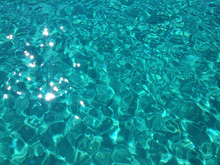 น้ำ, ทะเล, สีฟ้า