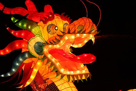 ランタン フェスティバル, ドラゴン, ランタン フェスティバル, 伝統的な民俗, 装飾