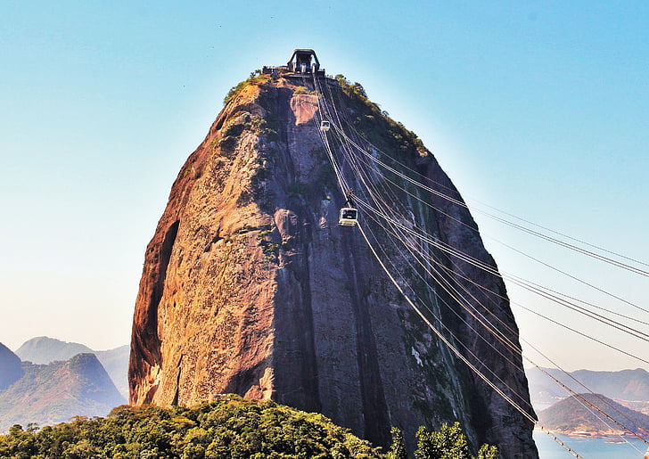Rio, Sugarloaf, etkileyici, çarpıcı, Simgesel Yapı, doğa, mavi