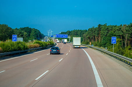 Road, Polen, spår, motorväg, motorväg, flytta, resor