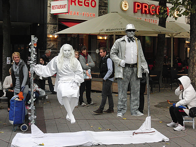 pantomima, Hamburgo, arte de rua, artistas, Alemanha