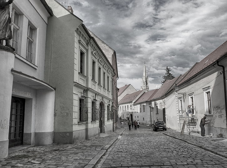 Bratislava, a cidade velha, Eslováquia, edifício, arquitetura, prédio antigo, cidade velha
