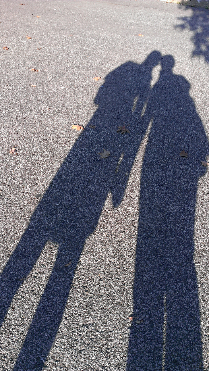 friends, shadow, close, people