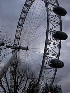 Londres, ojo, rueda, atracción, Turismo, Reino Unido, británico