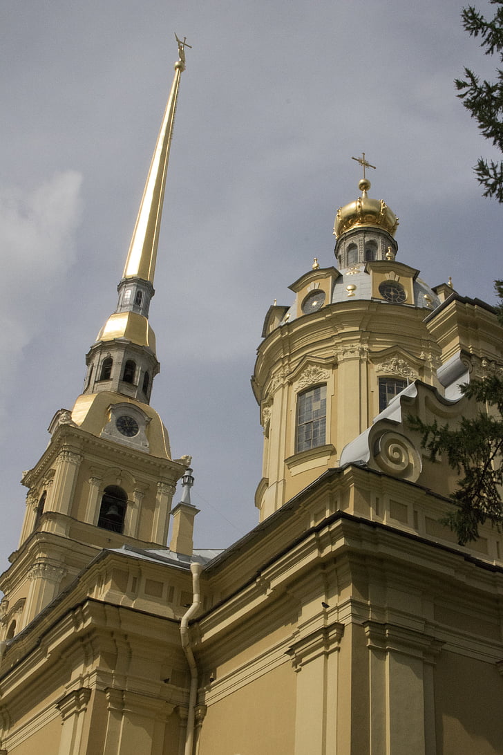 St peterburg, Rusko, Petra a Pavla pevnosť, kostol, Architektúra