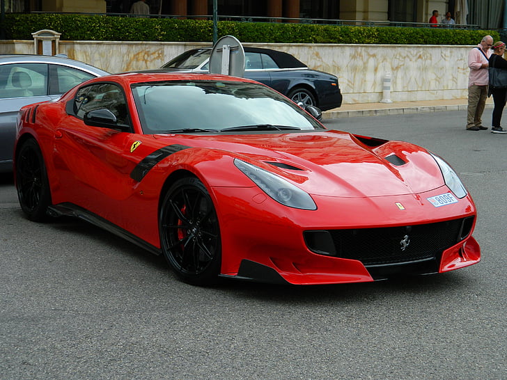 Ferrari, MC, röd, bil, sportbil, lyx, superbil