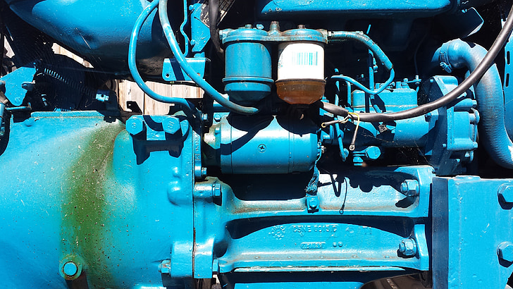 motor, technology, blue, light blue, machine, piston, hose