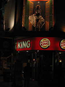 fast-food, Restaurantul, Burger king, atracţie, marilyn monroe, Statuia, Spania