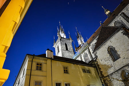 Praga, Castello, Ceco, Guglie, Chiesa, Torre, punto di riferimento