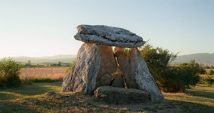 dolmens, sunset, alava