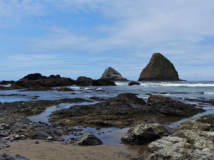 pobrežie, Oregon coast, Ocean, vody, Beach, Príroda, piesok