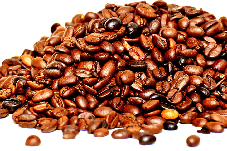 kopi, biji kopi, kafe, panggang, kafein, coklat, aroma