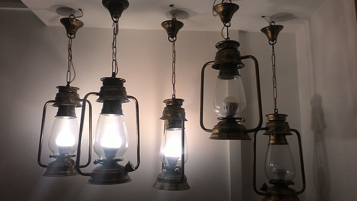 lanterner, lamper, dekorasjon, lys