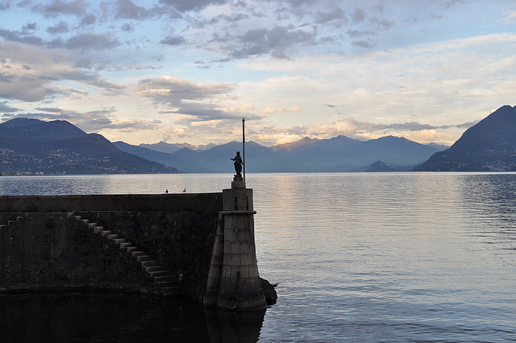 Lago maggiore, Danau, Stresa, pemandangan, meditasi, alam