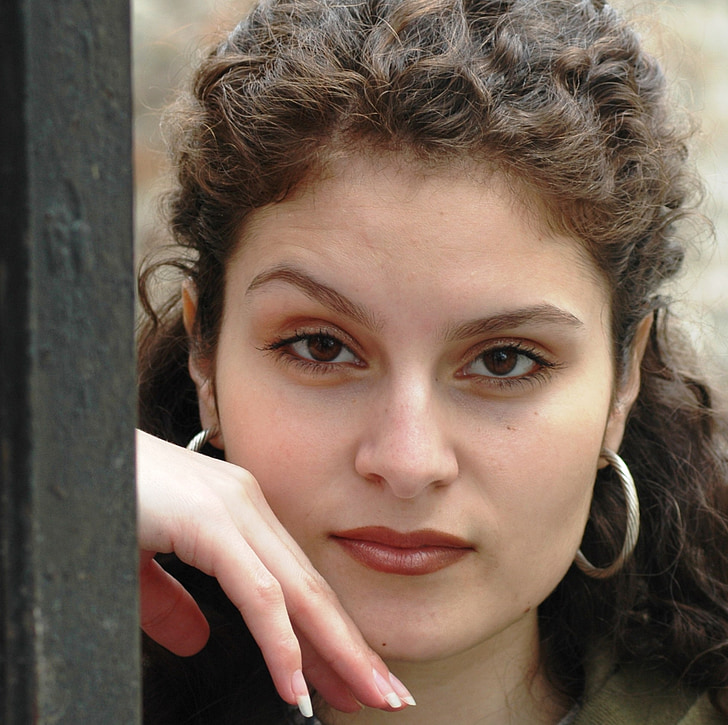 dekle, portret, čudovito, Las