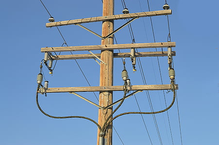 Power line, listrik, energi, langit, tegangan, Menara, peralatan