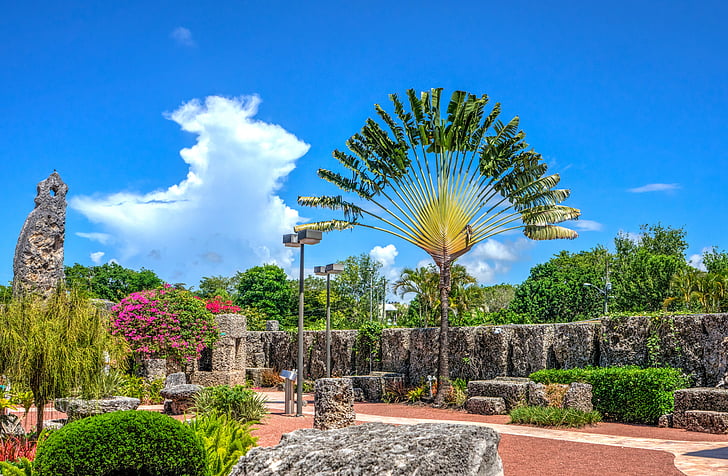 koraljni dvorac, Florida, Miami, reper, spomenik, misterij, kamenje