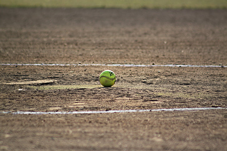 mingea, câmp, în aer liber, softball, sport, tenis