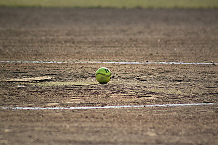 bola, bidang, di luar rumah, sofbol, olahraga, Tenis