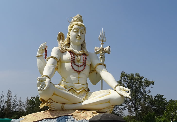 Seigneur shiva, statue de, Dieu, hindou, religion, architecture, shivagiri