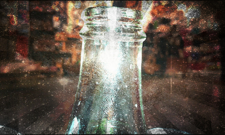 vetro, Pia, poster, luminoso, Coca cola