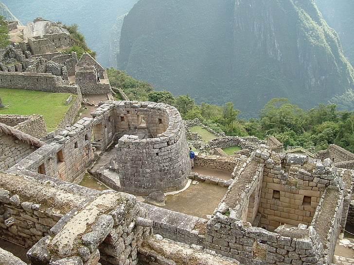machu picchu, ruins, mountains, peru, inca, citadel, south america