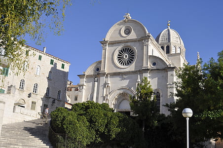 croatia, sibenik, church, dom, architecture, building