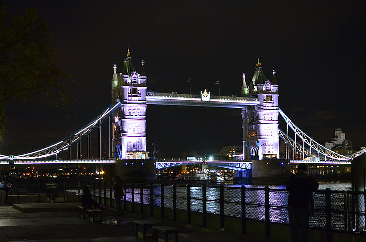 Londýn, Tower bridge, Anglie, řeka, Řeka Temže, Británie, Most - člověče strukturu