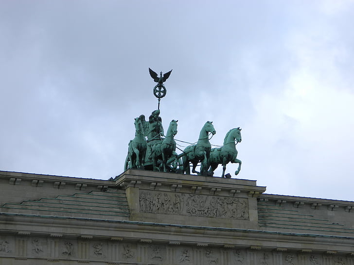 Berlin, Brandenburgi kapu, Brandenburgi, építészet, Deutschland, Németország, Landmark