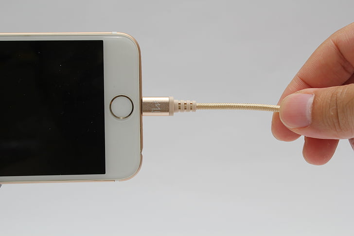 iPhone, kabel Lightning, Błyskawica, Jabłko, dane wejściowe