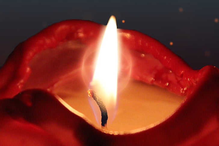 žvakė, Žvakių šviesa, liepsna, šviesos, nuotaika, Romantika, ugnis - gamtos reiškinys