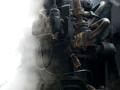 locomotora de vapor, locomotora antigua, locomotora, tren a vapor de las Cevenas