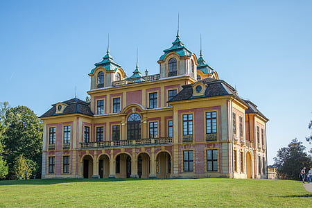 indgået favorit, Ludwigsburg Tyskland, Castle, blühendes barok, Park, Baden württemberg, arkitektur
