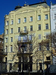 американського Посольства, стилі Віденського модерну, DOM площі, Будапешт, Угорщина, Будівля, капітал