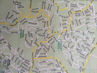 карта, Испания, посоки, География, навигация, улици, план