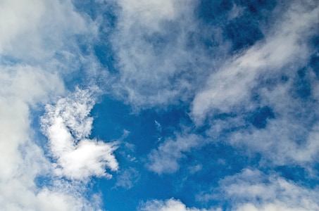 sky, blue, cloud, cloudy, background, weather, sunny