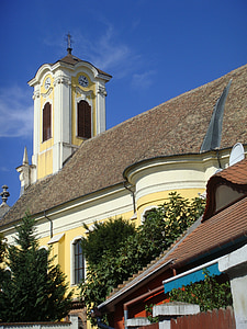 kerk, St. johannis, Szentendre, rooms-katholiek, het platform, Hongarije