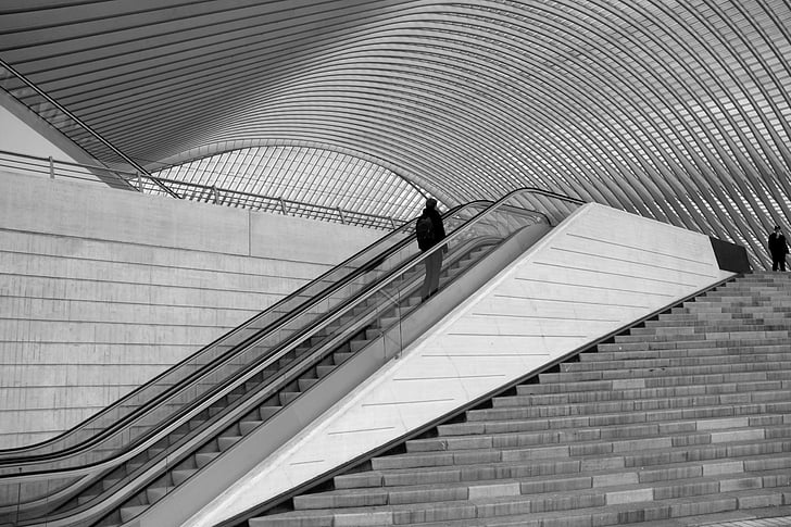 togstationen, Liege, Guillemins, arkitektur, Belgien, Station, Calatrava