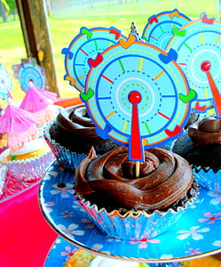 cupcakes, τροφίμων, Γλυκό, γλάσο, θεραπεία, γενέθλια, κόμμα