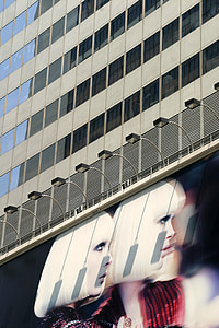 фасад, Реклама, город, здание, Архитектура, Реклама знак, Плакат