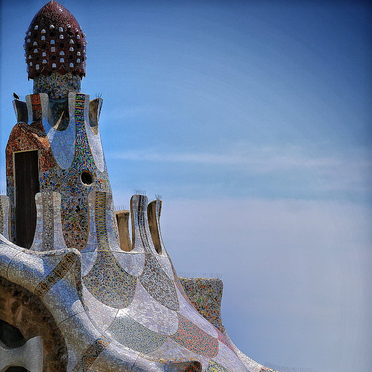 Gepard park, Gaudi, Barcelona, Architektura, Antonio Gaudi, známé místo, kultur