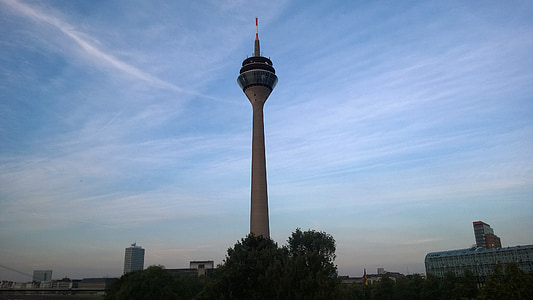 Torre de la TV, Düsseldorf, Alemanya, arquitectura, Niederrhein, horitzó, Torre de transmissió